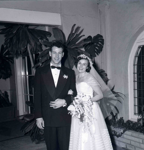 The bride and groom, Mr. and Mrs. Victor Randolph