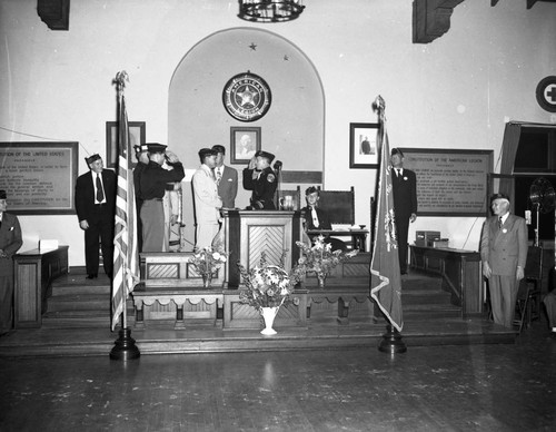 Ceremony at American Legion Post 13