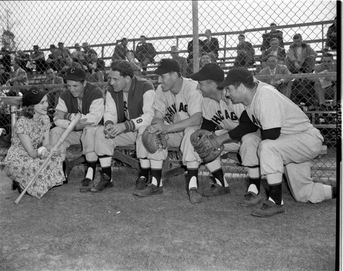 Publicity shot of four White Sox players