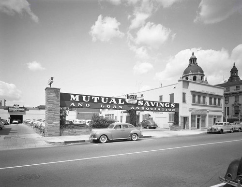 Parking lot of Mutual Savings and Loan Association