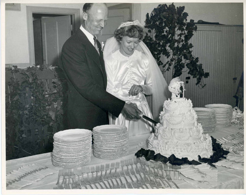 Cutting the cake