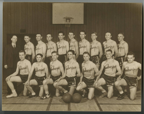 Woodbury College's Men's Basketball Team