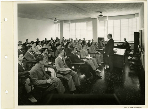 Students listen to a lecture