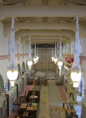 Repainting of the Woodbury University Library