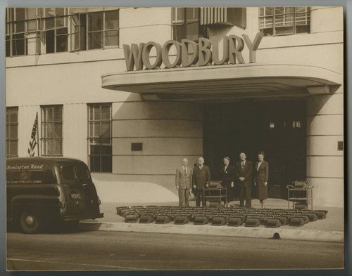 Typewriters delivered to Woodbury College