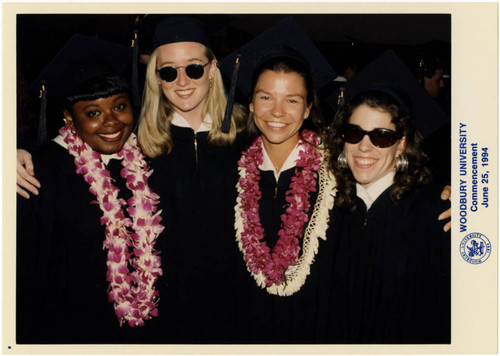 Graduates Group Together after Woodbury University's 1994 Commencent