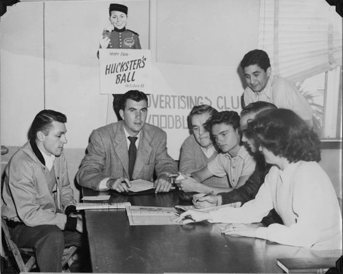 The Woodbury College Advertising Club Plans for the 1948 Huckster's Ball