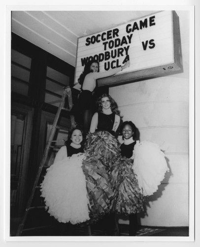 Woodbury Cheerleaders Updating Marquee