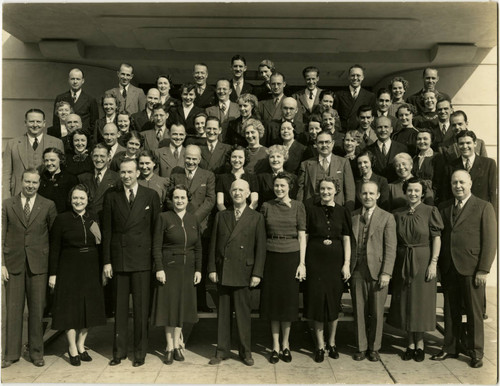 Woodbury College Faculty with President Ray "Pop" Whitten