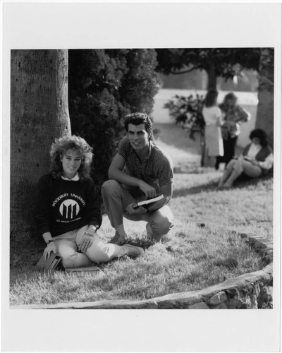 Students on the Woodbury University campus