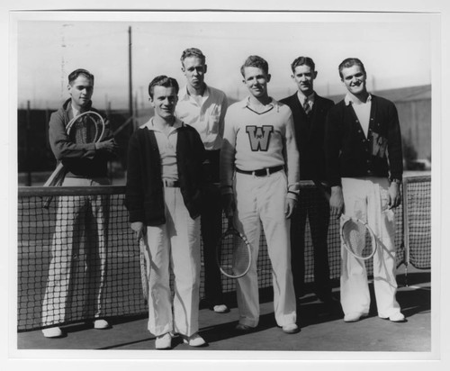 Woodbury Men's Tennis Team, circa 1935