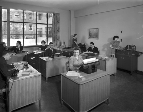 Business students in classroom