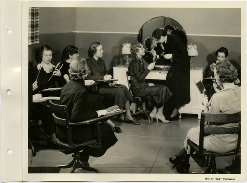 Students Watch a Make-up Demonstration