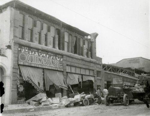 Santa Barbara 1925 Earthquake Damage - Carrillo Street