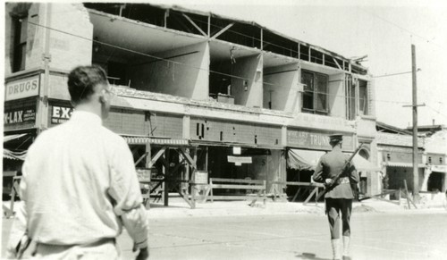 Santa Barbara 1925 Earthquake Damage - 700 Block of State Street