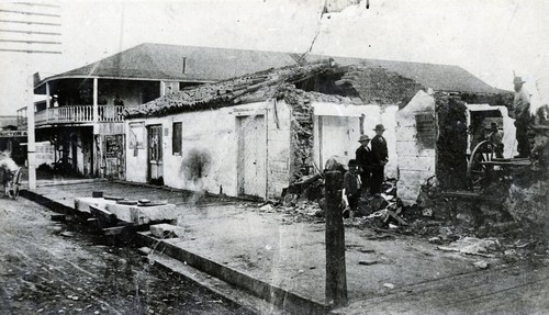 Alpheus Thompson Adobe (left) and Justice of the Peace Adobe (right)