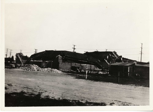 Earthquake damage - Long Beach, California 1933