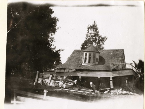 Earthquake damage - Long Beach, California 1933