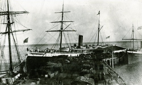 Steamer "Queen of the Pacific" at Stearns Wharf