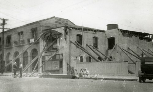 Santa Barbara 1925 Earthquake Damage - Santa Barbara Telephone Company