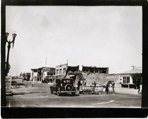 Earthquake damage - Long Beach, California 1933