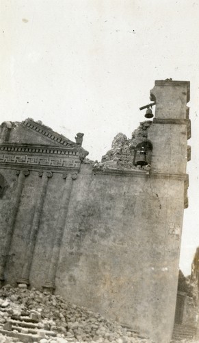 Santa Barbara 1925 Earthquake Damage - Santa Barbara Mission