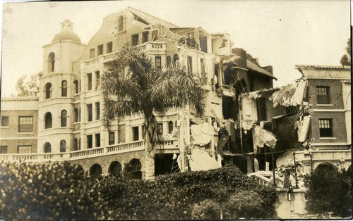 Santa Barbara 1925 Earthquake Damage - Arlington Hotel