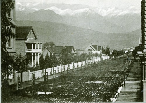 Corner of State and Haley Streets Looking East on Haley