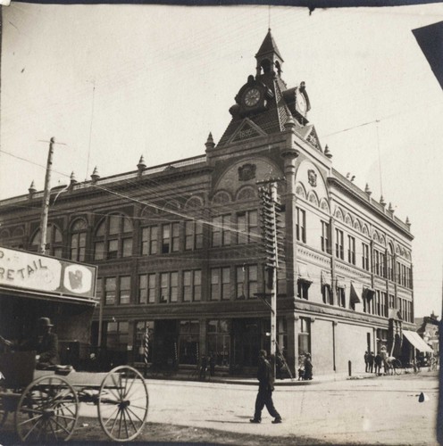 Fithian Building (Lower Clock Building), State and Ortega Street