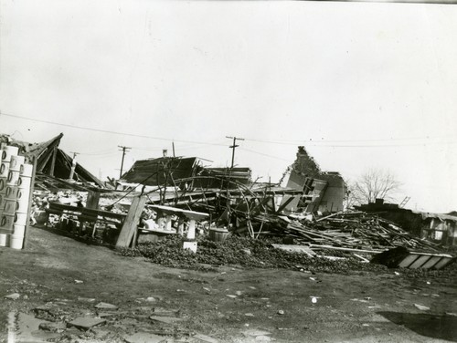 Earthquake Damage - Long Beach, California, 1933