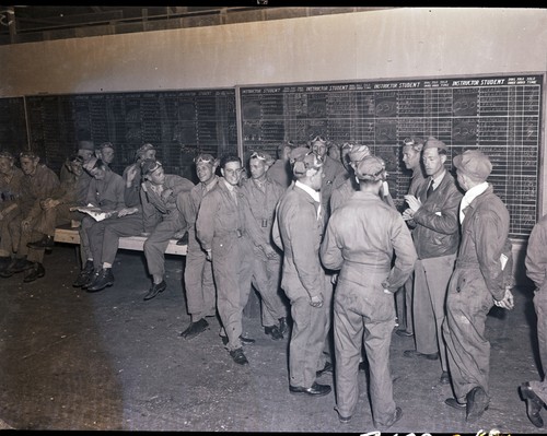 Cadets with their flight instructor assignments, Hancock Field