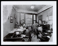 Employees at the Pace & Handy Music Co. including William Grant Still, New York, 1920