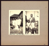 Mr. and Mrs. Paul R. Williams, with their two daughters, Marilyn and Norma, Los Angeles, 1932-1933