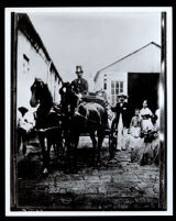 Buggy with an African American driver, Santa Barbara, 1880-1900