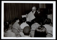 William Grant Still lectures to school children on "The Little song that wanted to be Symphony," 1970-1978