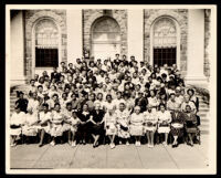 Alpha Kappa Alpha Sorority members at a national boulé meeting, 1950s