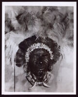 "Kenya Chief," papier papier mâché mask by Beulah Woodard, circa 1935