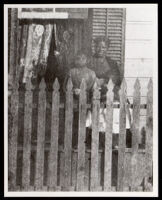 Biddy Mason and others at the house of Robert Owens, Sr., First and Los Angeles St., Los Angeles, circa 1870