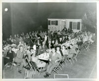Reception for Mr. and Mrs. R. C. Somerville hosted by Drs. Vada and John Somerville, Los Angeles,1950s (?)