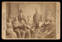 Cabinet card photograph of the University Singers of New Orleans, New York, 1877-1881