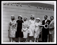 Dedication of Frederick Roberts Park clubhouse in his honor, Los Angeles, 1959