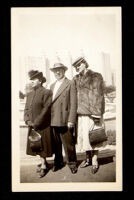 African American man and two women standing together, San Francisco,1939