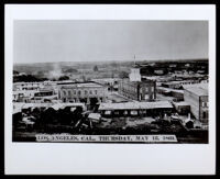 Partial view of Los Angeles in the area of San Pedro St., from an elevation, 1869