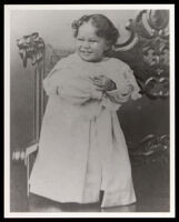 Theresa Bel Virginia Harper Danley as a toddler, Sacramento, circa 1904