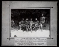 WWI military police: Harry W. Sheppard, Norman O. Houston, John Wynn, Clay E. Hunter and George W. Washington, France, 1915-1918