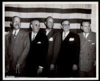 Dr. John A. Somerville, John Anson Ford, Robert Z. Hardon, Thomas Newton and Wallace Braden, Los Angeles, circa 1948