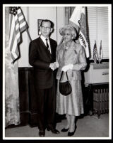 Supervisor Kenneth Hahn with Dr. Vada Somerville, Los Angeles, 1959