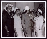 League of Allied Arts honoring recent retirees, Pauline Slater, Juanita Miller and Angelique Bratton, Los Angeles, 1964
