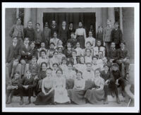 Charlotta Bass with her high school class, Providence, circa 1900