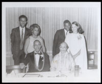 Leon F. Marsh, Sr., at a dinner honoring him for 50 years of Lodge work, Oakland, 1967